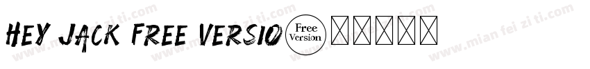 Hey Jack Free Versio字体转换